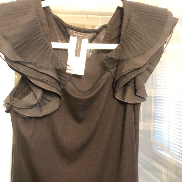 Black blouse BCBG sleeveless - Picture 3 of 5